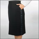 Women's Tuxedo Skirt - Knee Length
